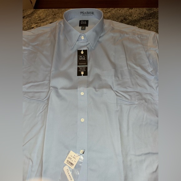 Jos.A.Bank Traveler Collection Traditional Fit Button-Down Collar Dress Shirt - Picture 7 of 7